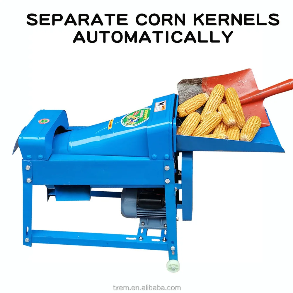 Mini Portable Automatic Corn Thresher Home Use Maize Copper Wire Diesel Engine Peeler Electric Sheller for Farm Industries