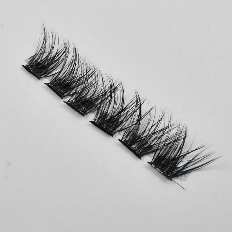 C D Curl Fluffy Pre Cut Individual False Eyelash Extension Segments Cluster Lashes Segmented Diy 4656