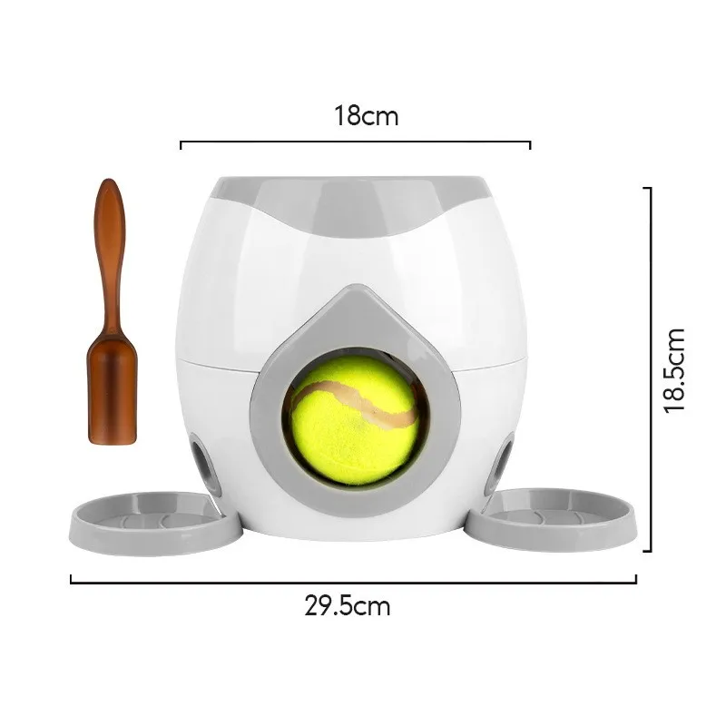 Pet Interactive Toy Ball Machine Dog Teasing Toy Puppy Thrower Ball Launcher Pet Tennis Snack Reward Machine