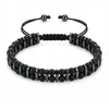 8- black matt stone bracelet