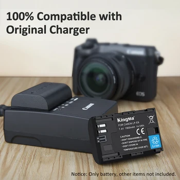 KingMa Wholesale LP-E6 Digital Li-ion Batteries for CANON EOS 60D 70D 7D 6D 5D MARK 2 II MARK 3 III DSLR detail image