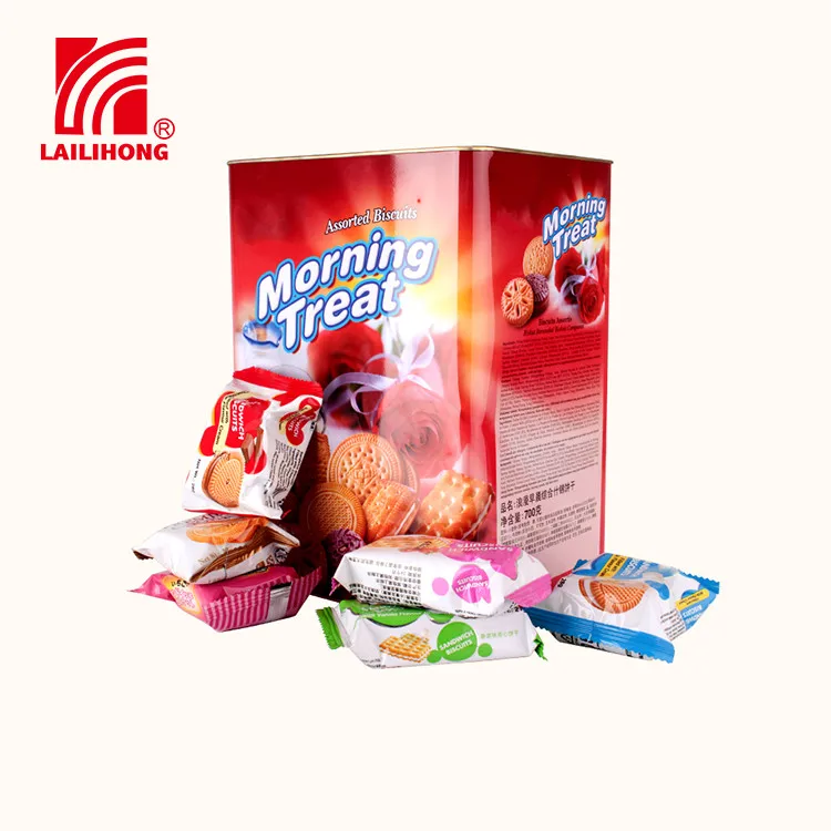 China Factory Cracker Bakery Tin Biscuit Private Label Gluten Free Cookies