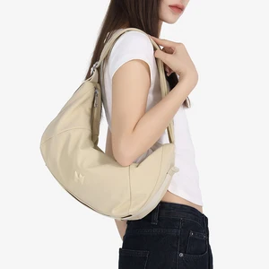 NOXXON Factory Custom Logo Fashion Simple Customizable Nylon Bag Large Capacity Hobo Bags Nylon Crossbody Bag