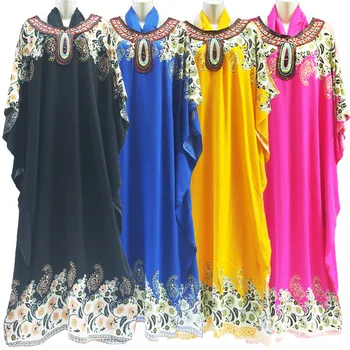 Hot Selling Women Islamic Prayer Lady Robe Robe Hijab Printed Short Sleeve Dress Muslim Prayer Clothes For Women