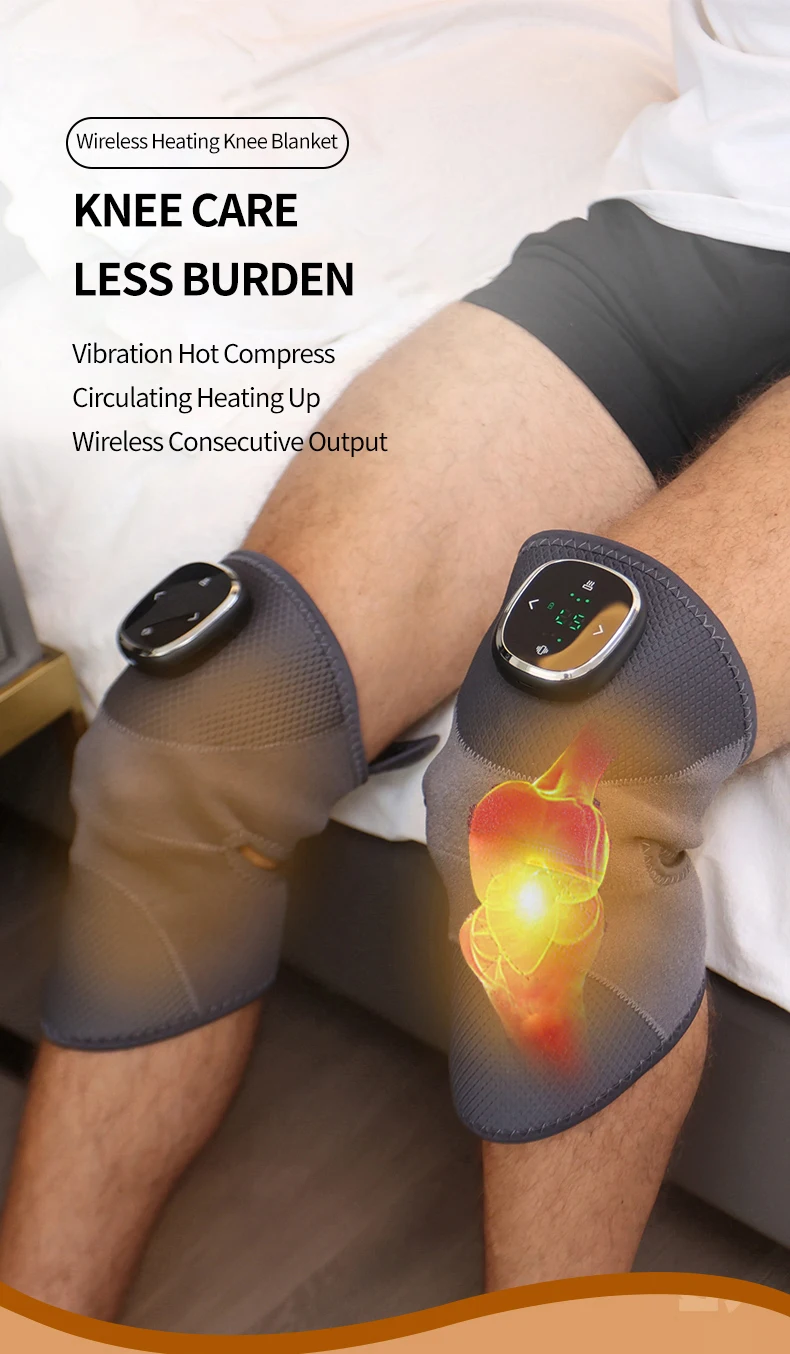 Wireless Smart Physiotherapy Hot Compress Knee Massager Joint Pain