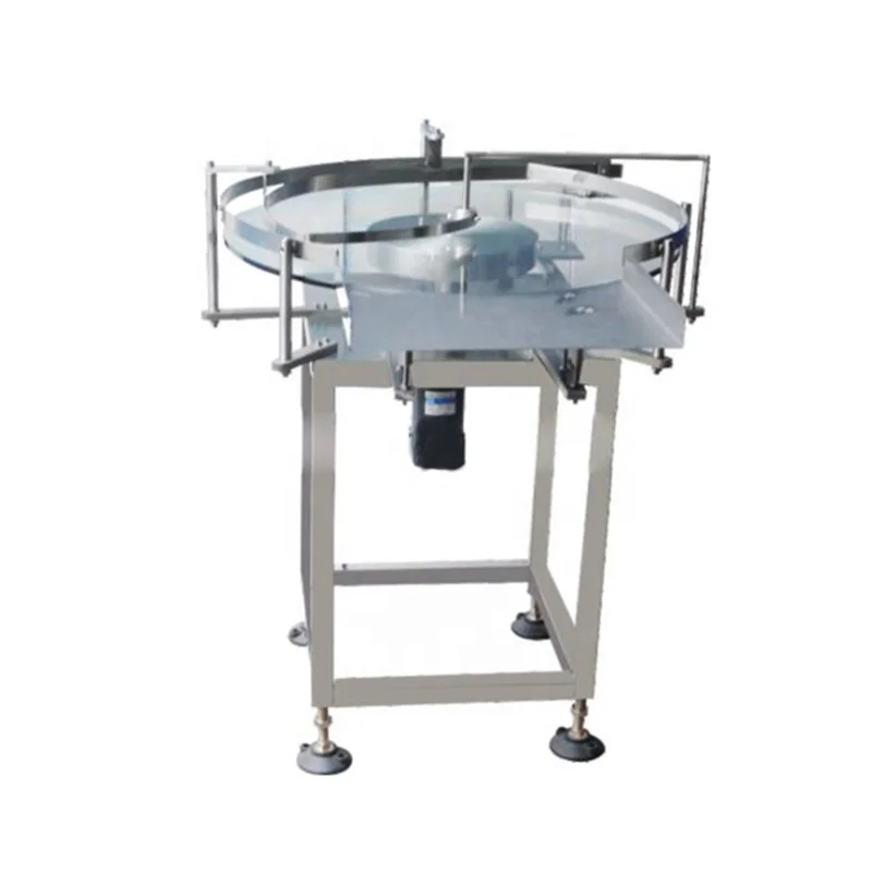 Automatic Stainless Steel Rotary Sorting Table Glass Bottle Unscrambler Machine