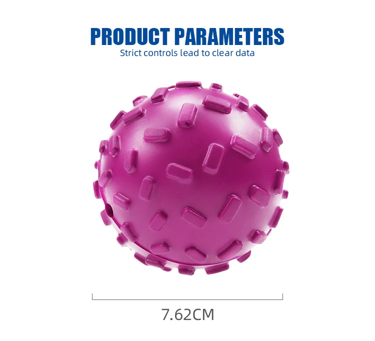 Super Pet Natural Rubber Chew Ball Dog Cat Toy Durable and Resilient Leak-Proof Food-Interactive Accessory