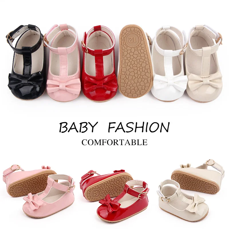 British Style Solid Color Baby Toddler Girl Shoes 2025 manufacture