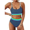 Rainbow Dark Blue Green043