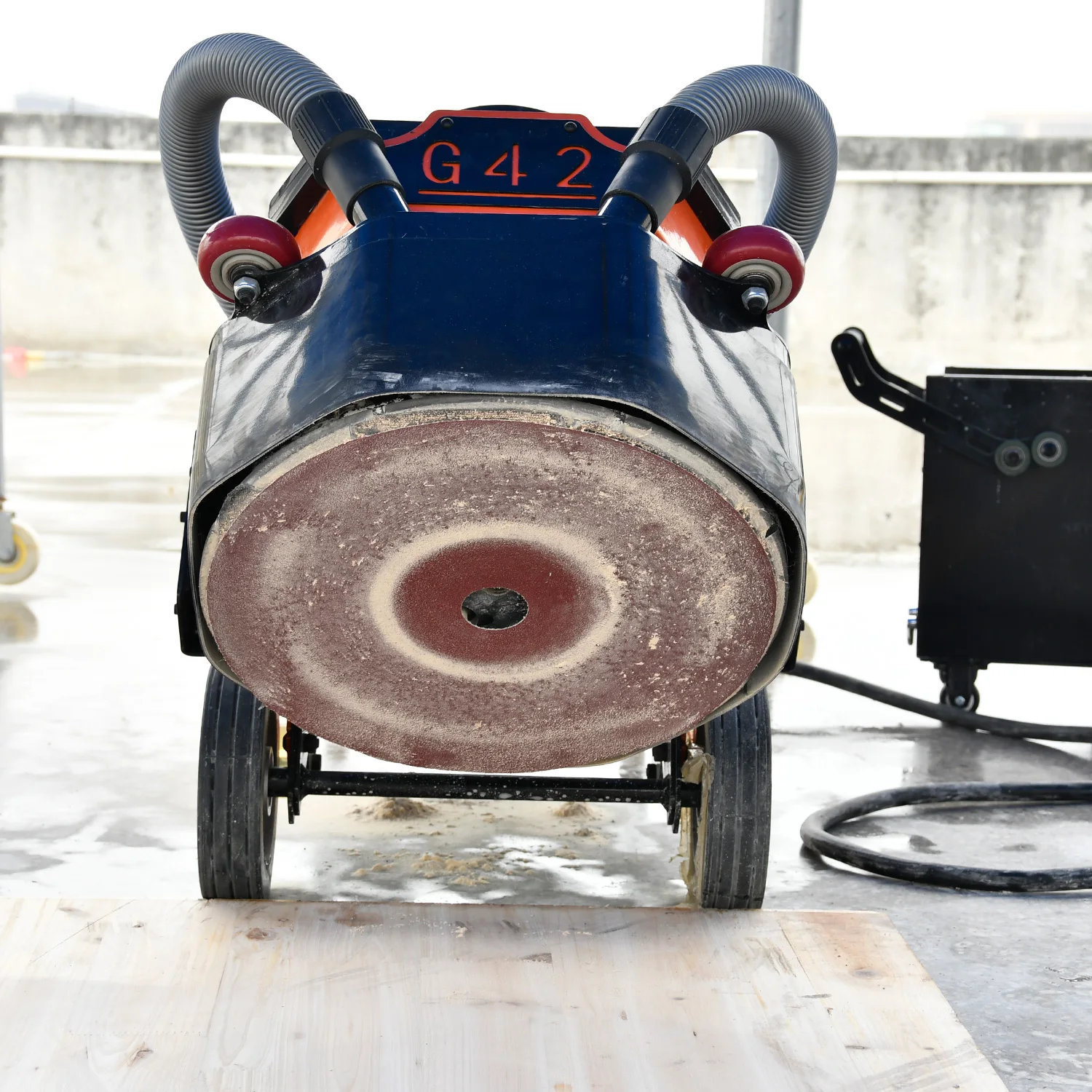 Multi Functional 50 Hz / 60 Hz 17" Wood Floor Sander Machine Commercial Wooden Floor Polishing