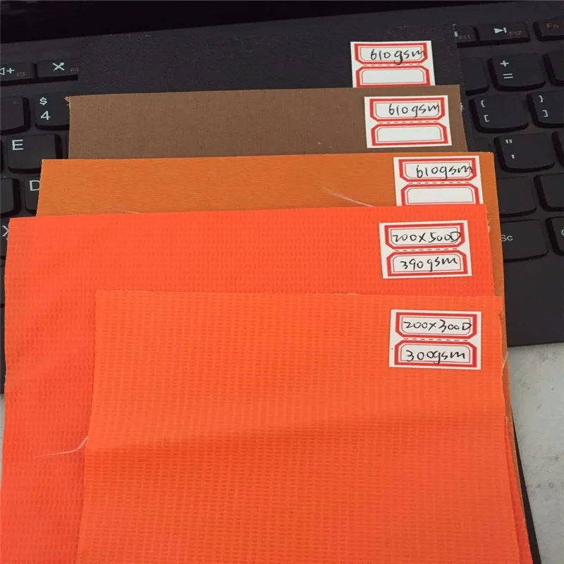 500D 1000D пластиковый брезент водонепроницаемый ПВХ покрытием ткань виниловая для грузовика холст