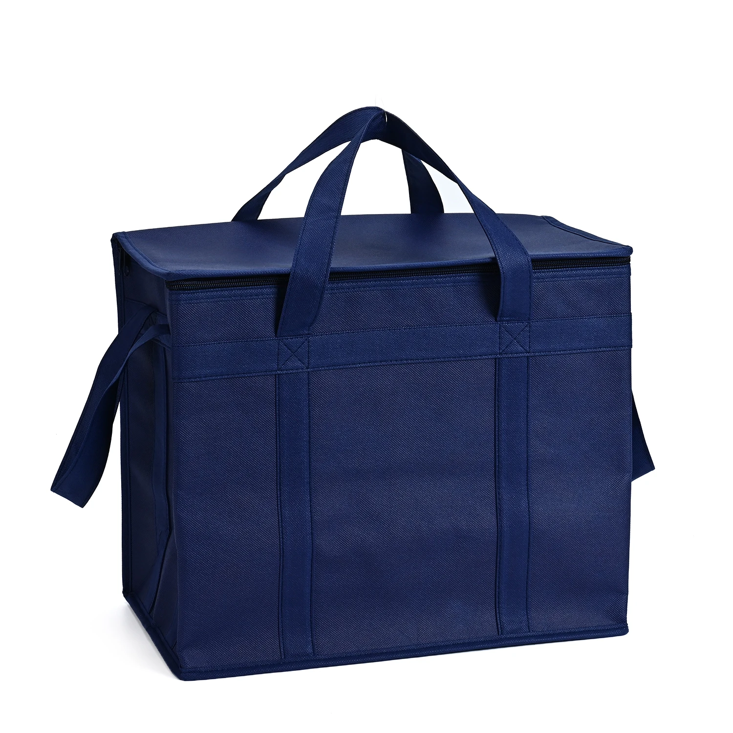 Manufacturer Customization Takeaway Insulation Cooler Bag Black Waterproof Travel Cooler Bag Non Woven Cooler Bag supplier