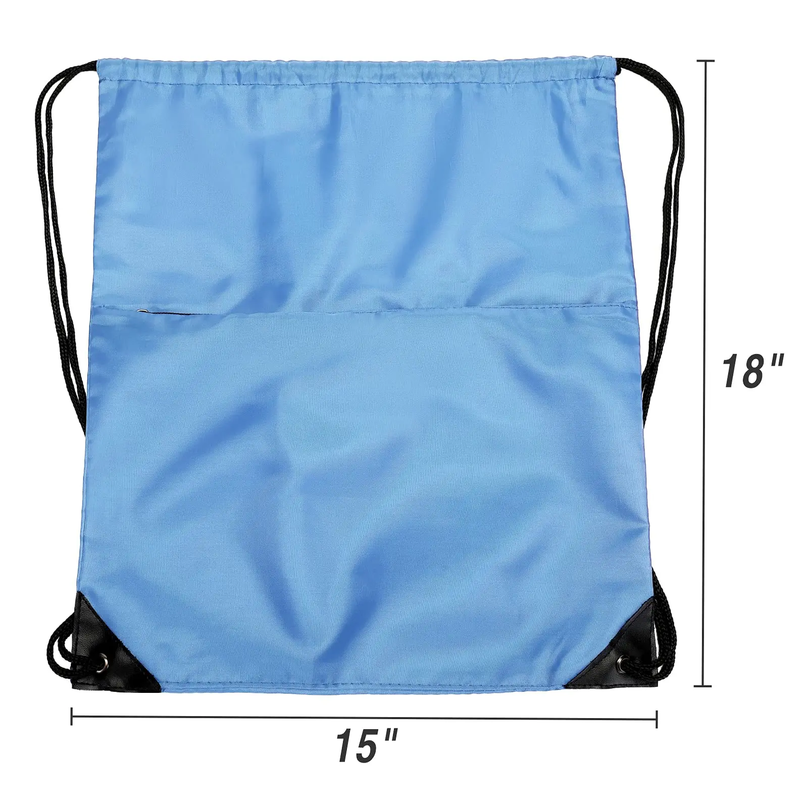 Factory Custom Logo Drawstring Bags Packaging Waterproof Blue Backpack