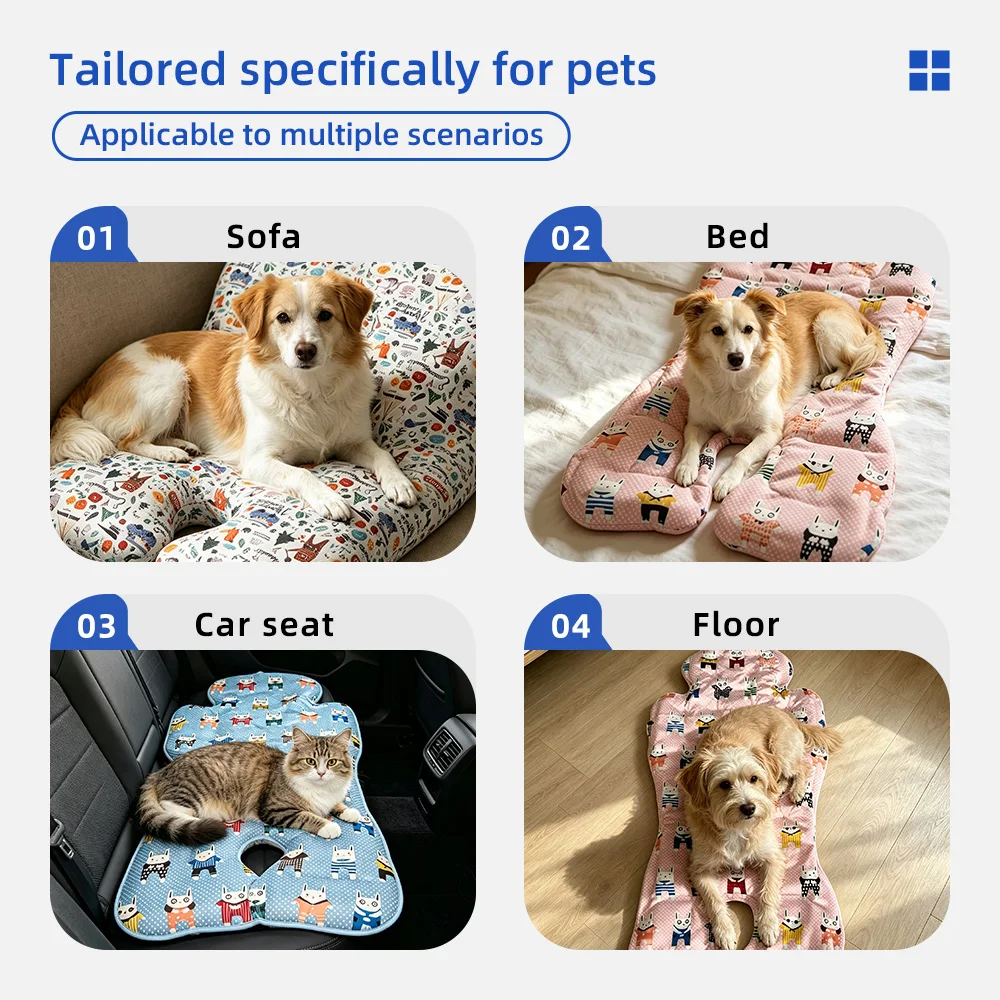 Recyclable Ice Self Cooling Cotton Pet Ice Mat Pet Cooling Mat - product detail 5