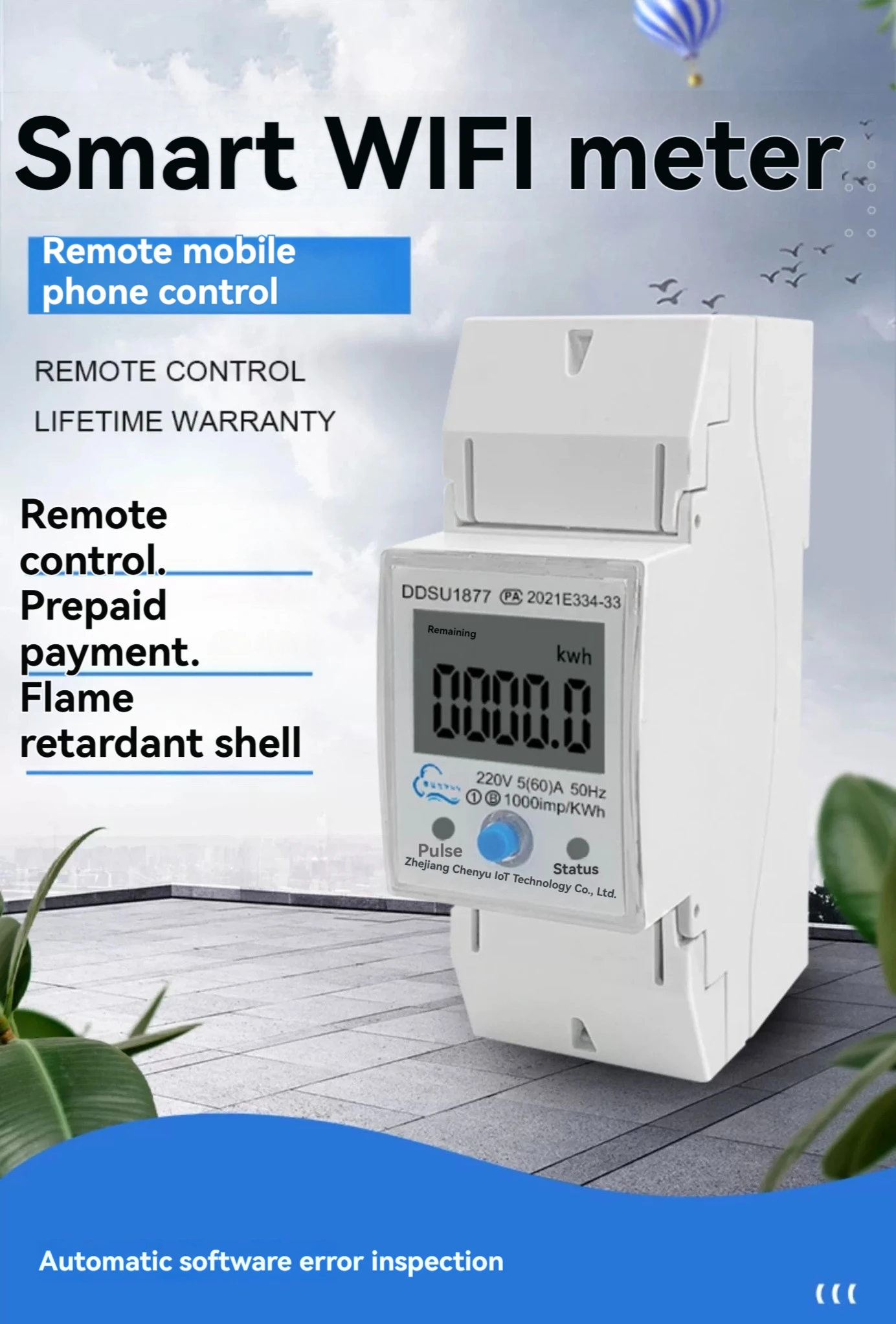 Smart Electricity Meter - Remote Prepaid & Low Balance Indication