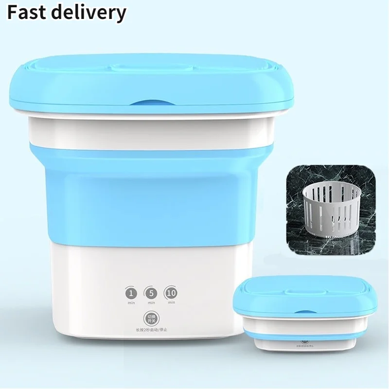 In Stock Silicone Electric Mini Foldable Washing Machine Mini Washing Machine Portable For