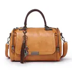 Ladies PU Material Solid Color British Style Soft And Comfortable Portable Hot Sale Ladies Handbag