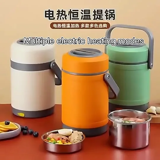 New Design 304 Stainless Steel Electric Heating Insulated Bento Lunch