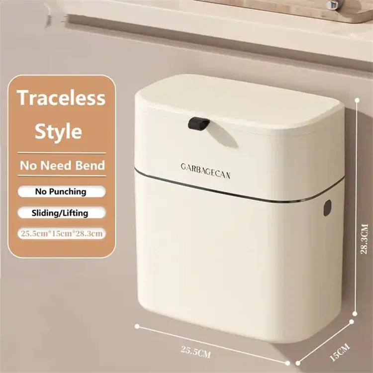 Big Storage Bucket White Kitchen Container Case Cabinet Cesta De Lixo Com Tampa
