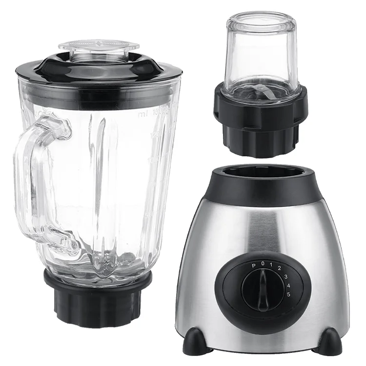 2 in 1 Blender Juicer Y66 5 Speed with Stainless Steel Jar Electric Food Mixer Blender