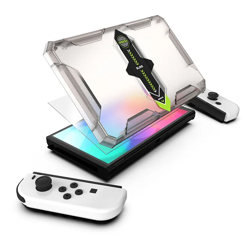Защитная пленка для экрана Nintendo Switch OLED с закаленным стеклом 9H HD