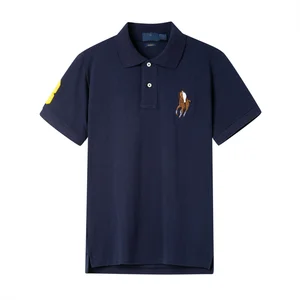 Ralph Men's High-End 100% Cotton Summer Short Sleeve Polo Shirt Breathable Golf T-Shirt Colorful Embroidered Logo Design Casual