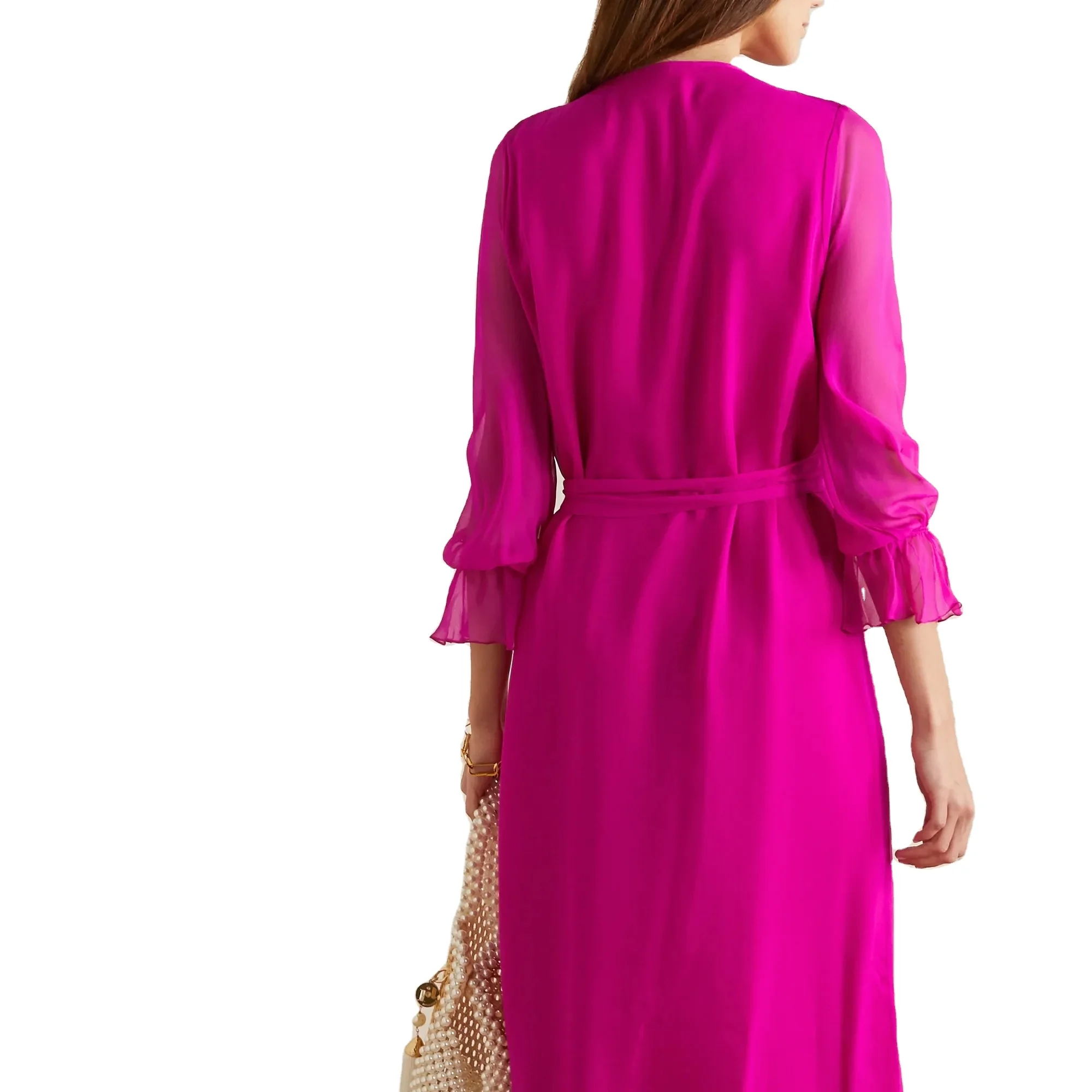 striped silk dress