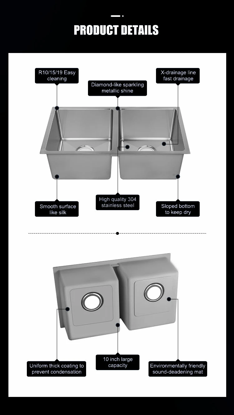 360degree Drainboard Granite Sink Installation Clips Stainless Steel