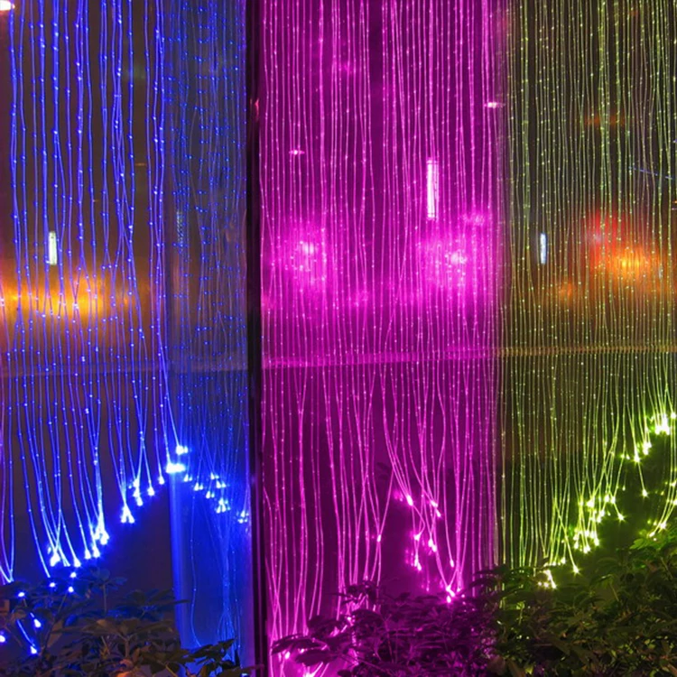 Cortina de fibra óptica para decoração interna, venda imperdível|  Alibaba.com