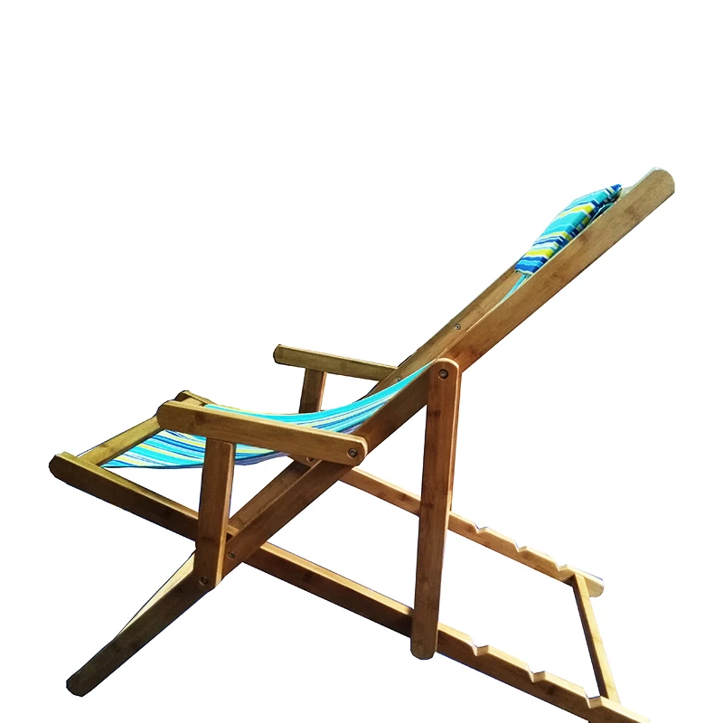 Bamboo Wooden Outdoor Folding Beach Chair,Camping Chair,Lounge Chair