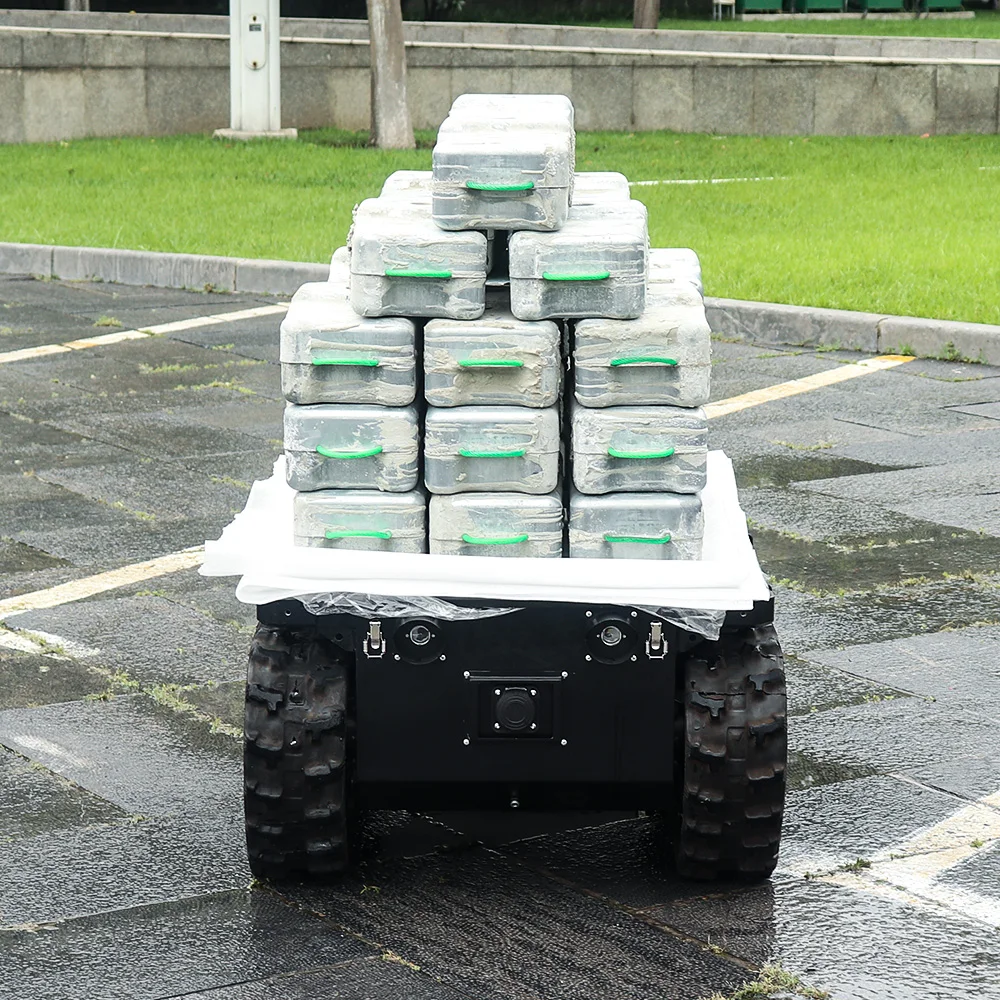 600kg Carrying Robot  Remote Controlled Crawler Robot to Move Heavy Equipment  Tins-12E