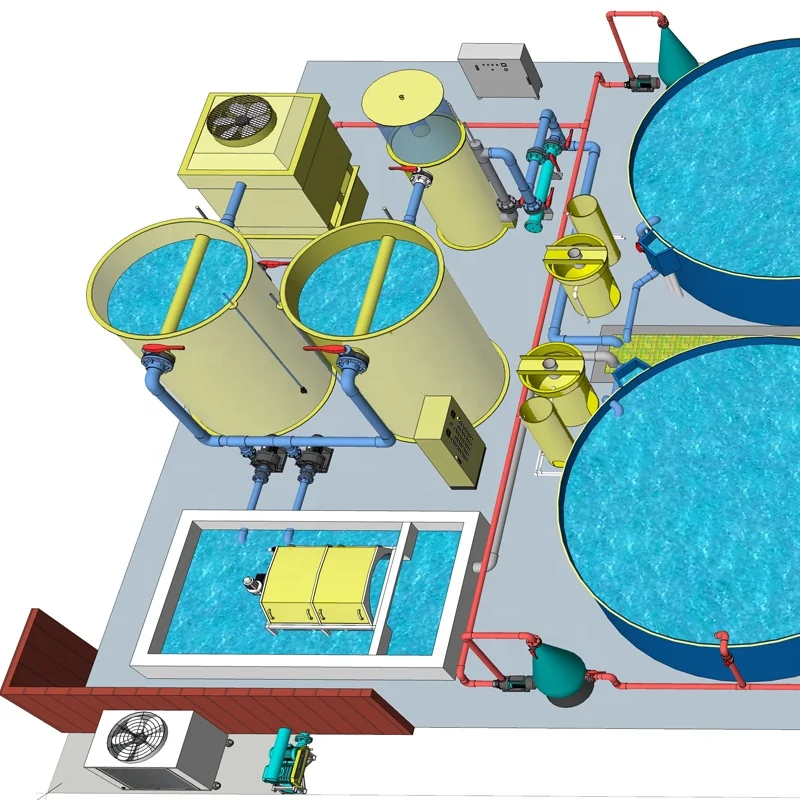 RAS Intensive Recirculating Aquaculture System for Indoor Farming