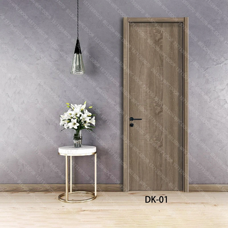 Belsonwpc Eco-Friendly PVC Composite Door China's Hot Sale Waterproof Main Door Finished Wpc Door for Interior Bathroom Bedroom
