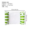 Opp bagged-2 tube straight stripe with net floating row green