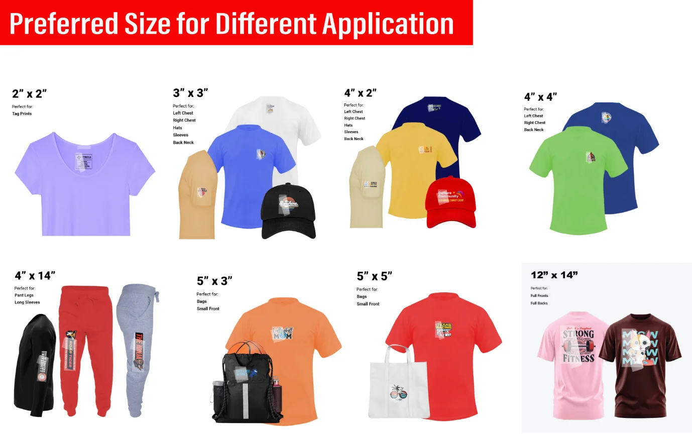 Dtf Heat Transfer Sheet Custom Designs Digital Dtf Printing T Shirt