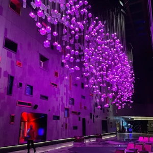 ECOJAS New Modern Design Glass Bottle Decorative Pendent Light Custom Chandelier