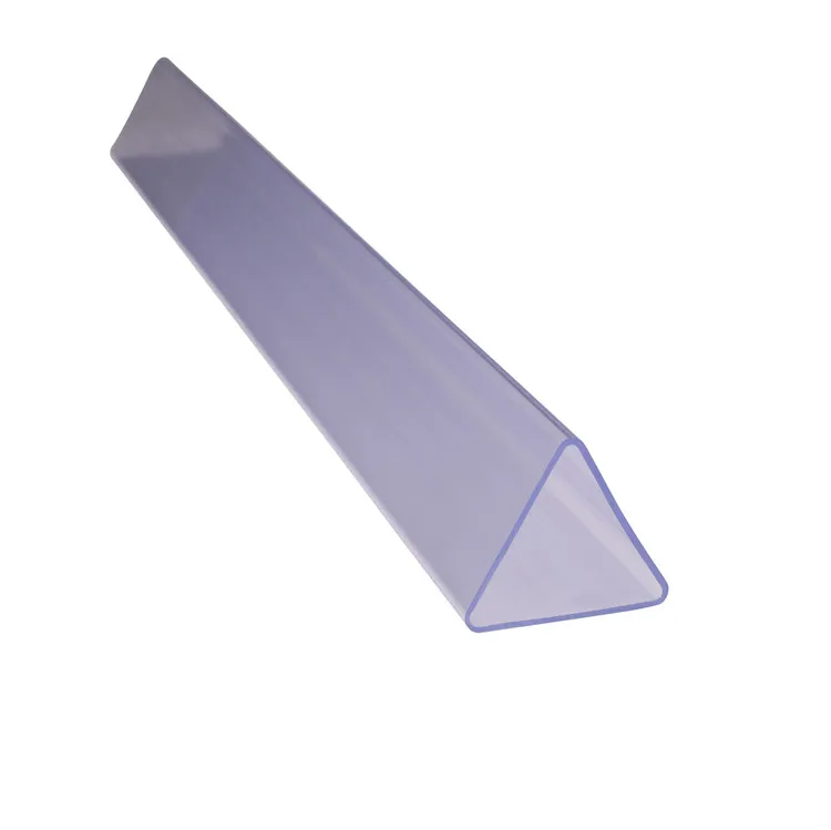 IC Packing Tubes PVC Plastic Pipe clear Custom Triangle Clear Plastic Packing Tube PP/PVC/PC/Acrylic See-through