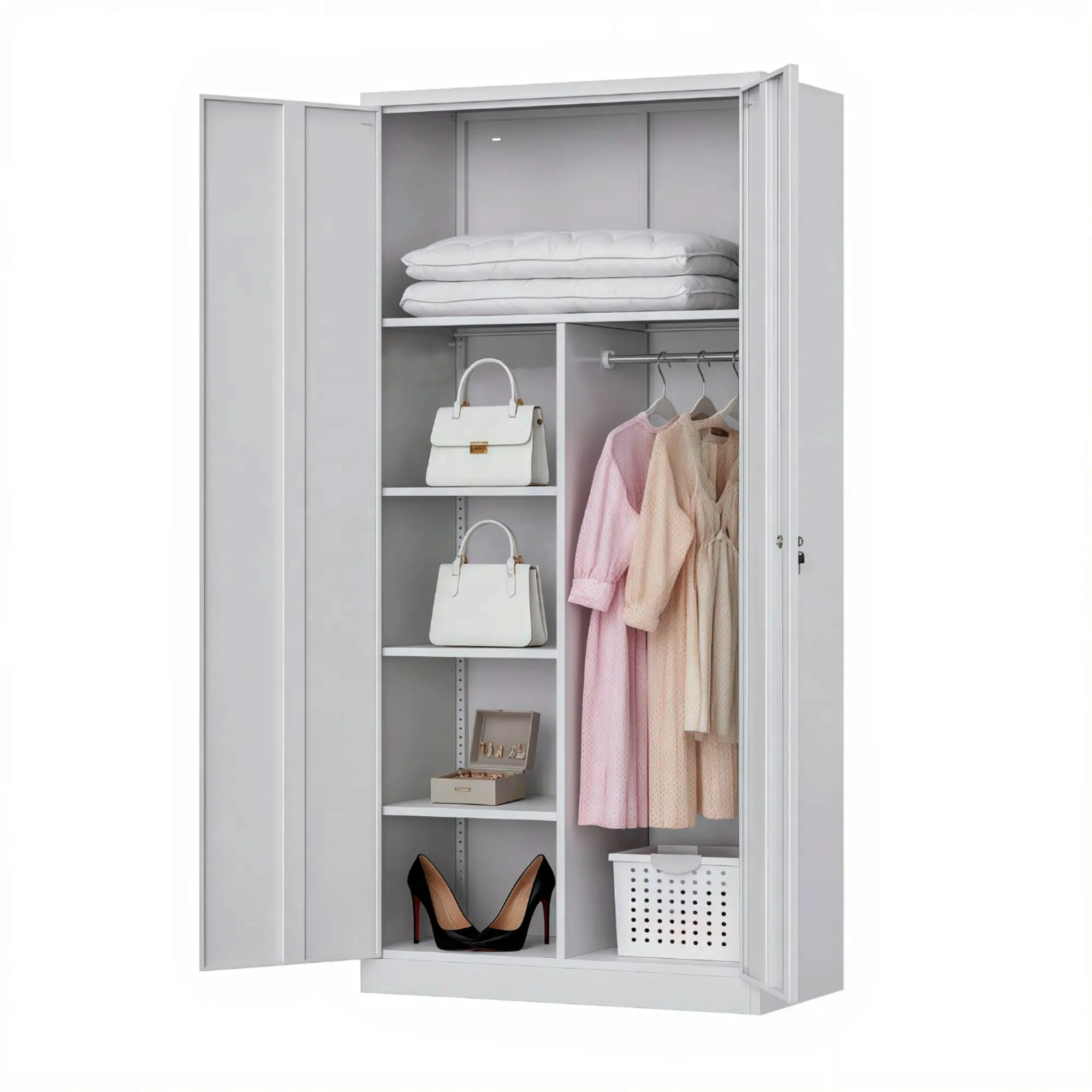 2 Door Metal Filing Locker Wardrobe