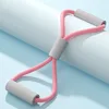 Gray-pink figure-eight resistance band (OPP packaging)