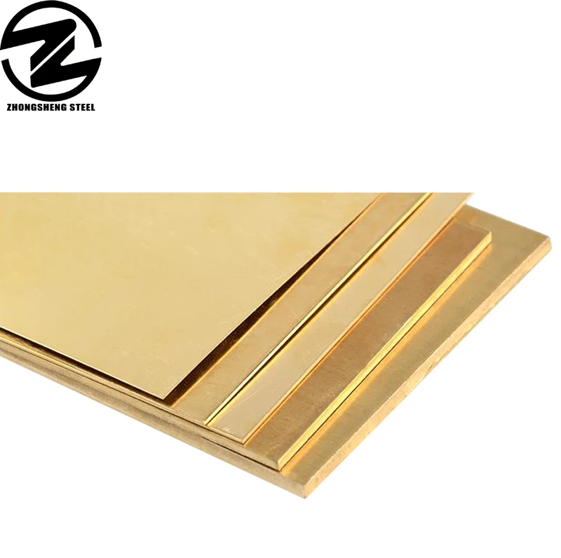 Hot Selling 1500x 3050 x 1.5mm Customized Thickness 0.3-60mm C26800 C27200 shiny copper sheet  Sheet Plate