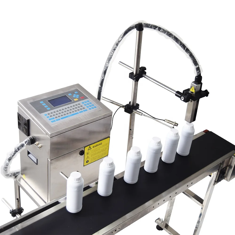 Intelligent Batch Code CIJ Inkjet Printer Printing Machine for Bottle Metal Plastic Bag Cans Caton Box