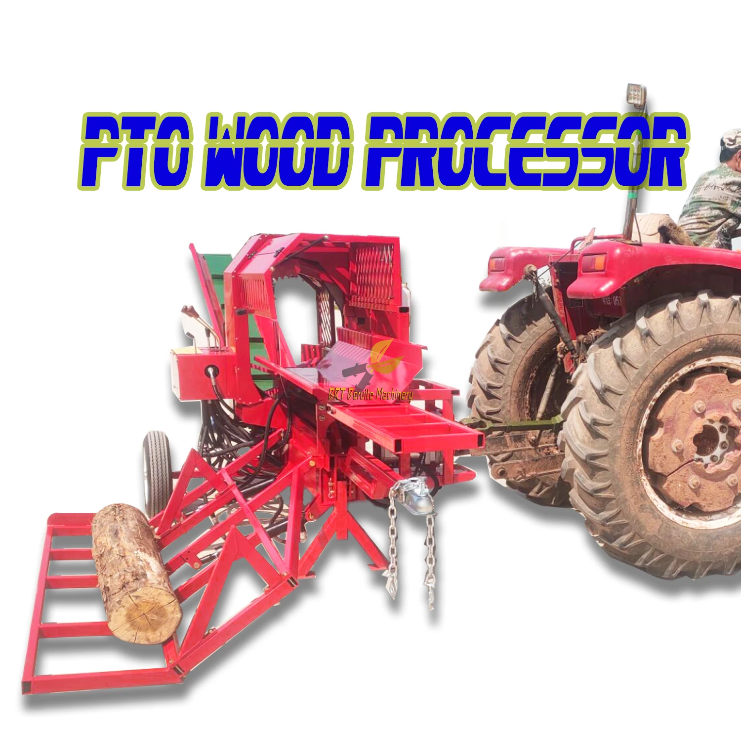 PTO Firewood Processor Customize Forestry Machinery Wood Cutting Machine Chainsaw Log Splitter
