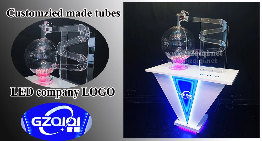 Air Mixing Balls Draw Machine For 3d 4d 5d 6d Lucky Draw Lotto Machine