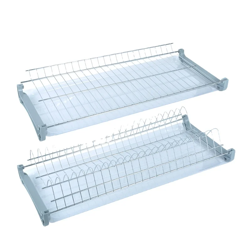 Wire Plastic Tray Steel Dish Drainer Commercial Double Kitchen Drying Racks VT-09.001