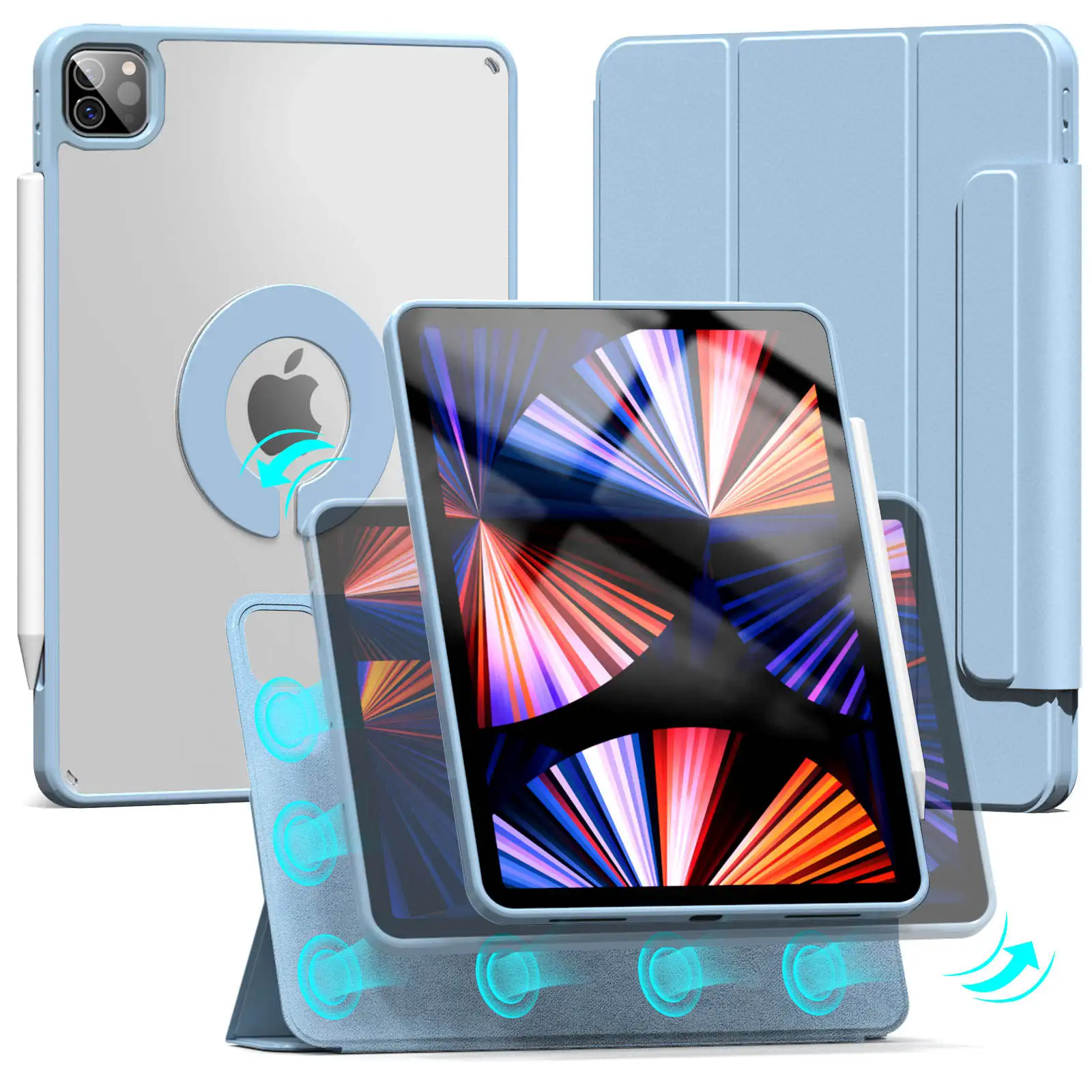 KENKE Ipad Case - Smart, Detachable Magnetic Protection