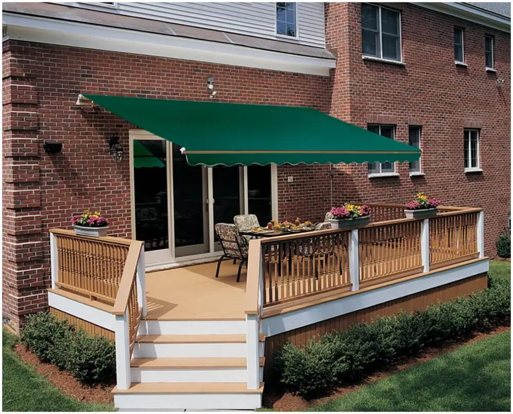 Electric Balcony Motorized Waterproof Markise Retractable Awning With Hand Crank Retractable Pagola Awning Canopy