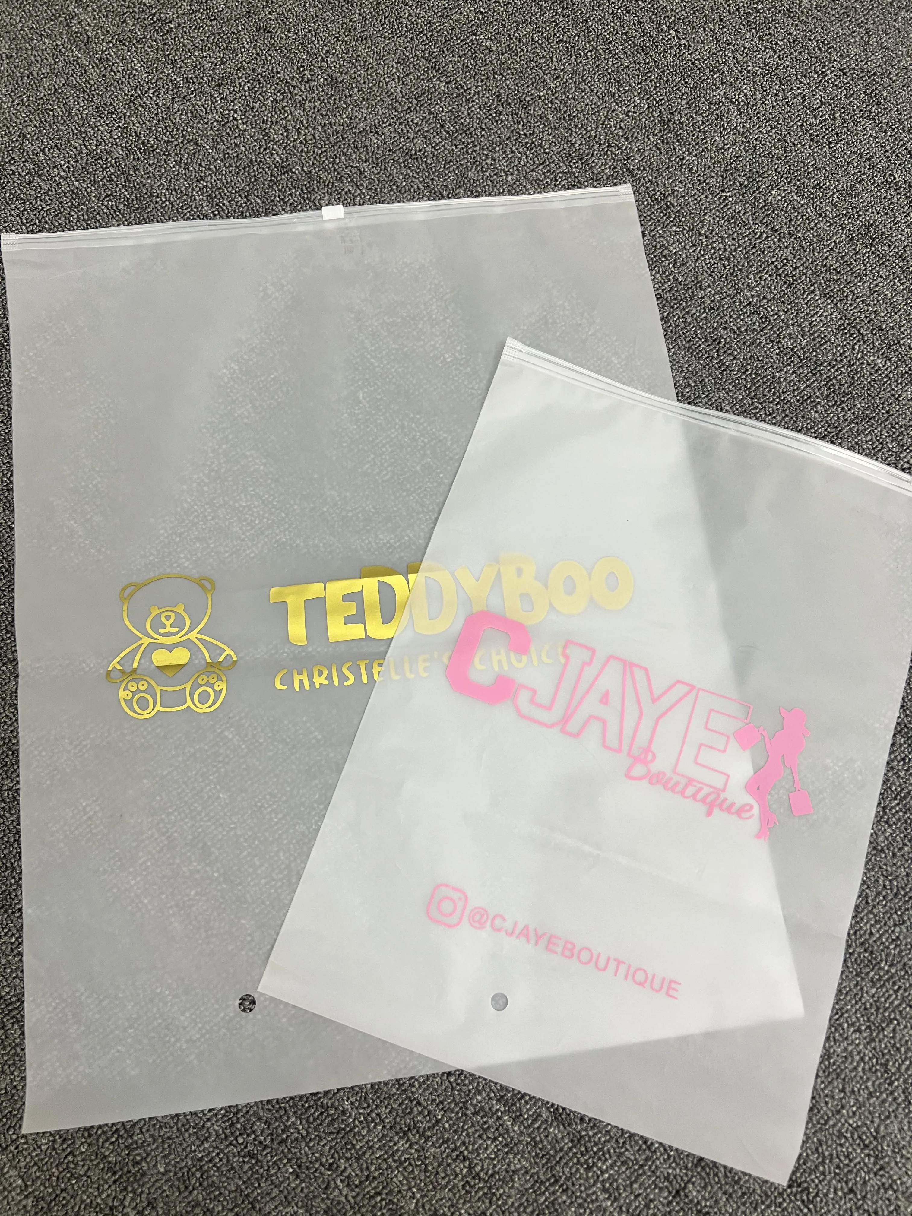 Custom Printing Plastic Poly Zip Lock Packaging Bags For Clothes Zipper