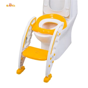 New design substantial large plastic baby potty seat toilet potty training with ladder