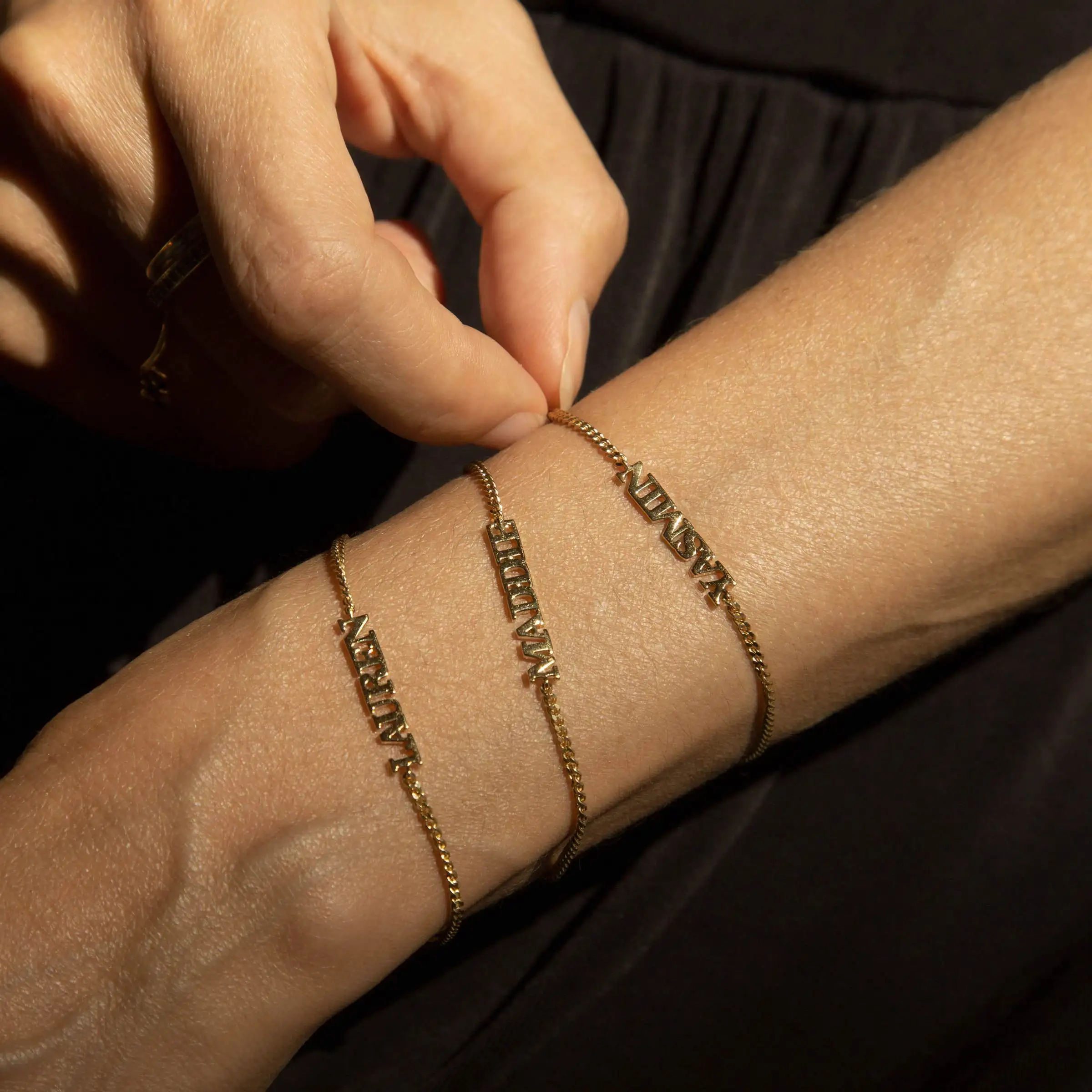 Charm Bracelet Tattoos With Names