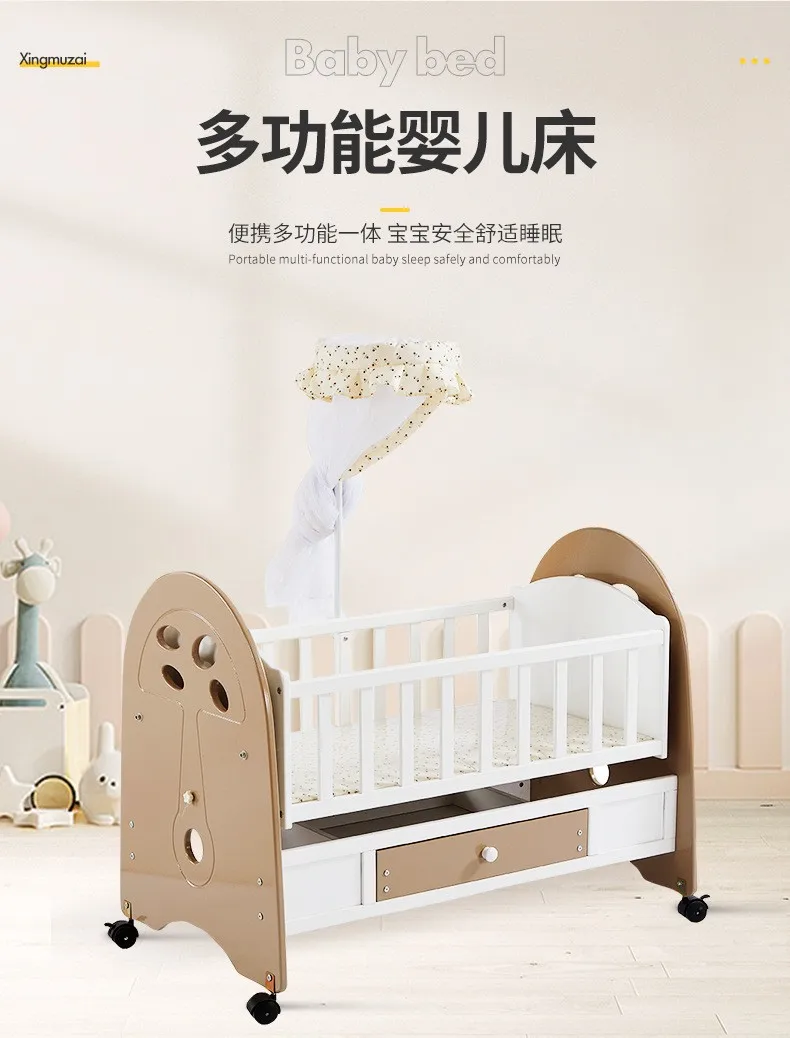 Cheap Baby Cribs Cots Cartoon Series Baby Sleeping Bed Online Buy